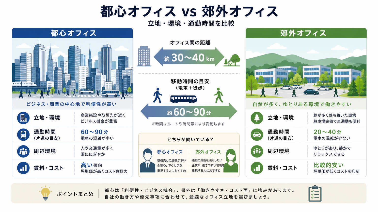 郊外オフィスとは