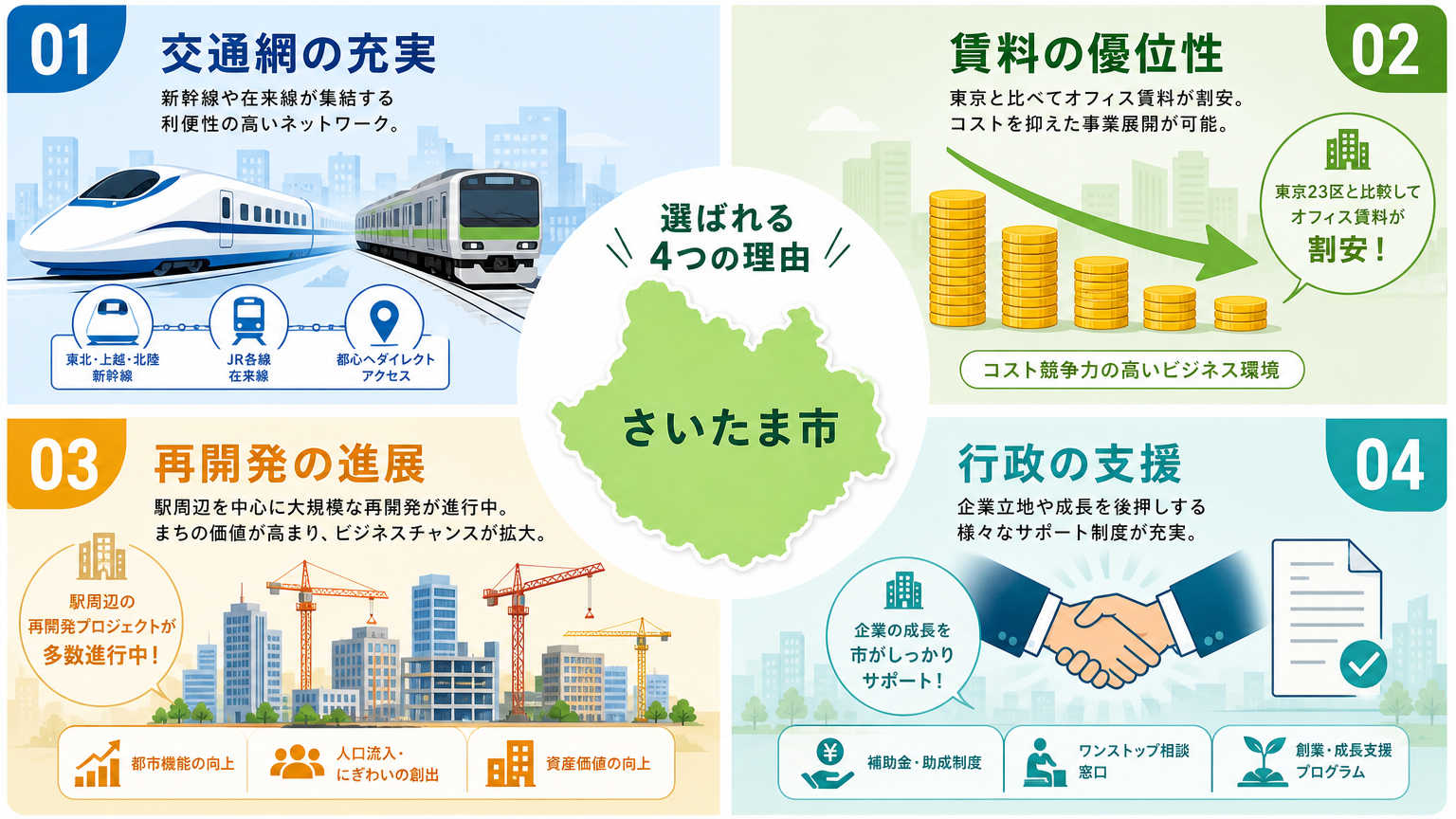 さいたま市がオフィス立地として選ばれる理由